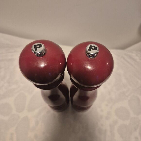 Peugeot 11″ Salt & Pepper Grinder Set – Burgundy, Pre-Owned - Picture 3 of 5